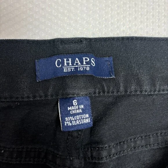 Chaps Black Jeans - Size 6 - 1502 - Picture 2 of 4